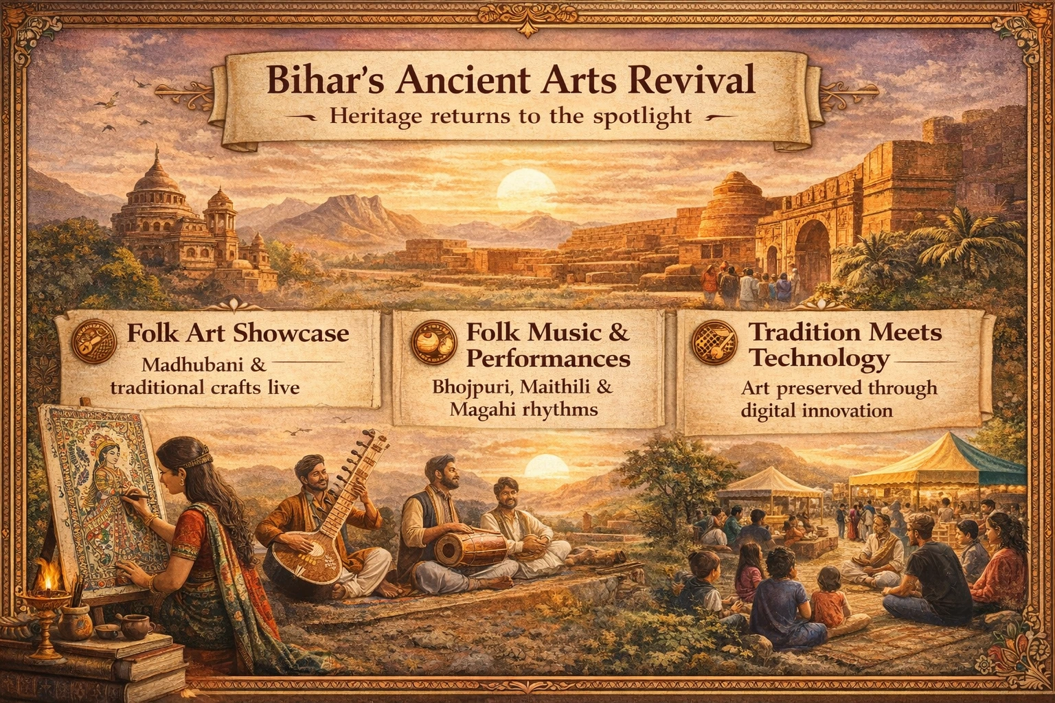 Bihar’s Ancient Arts To Make a Comeback at Nalanda Literature Festival 2025